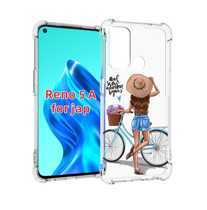 

Чехол MyPads Adventure женский для Oppo Reno 5A, Прозрачный, Tocco