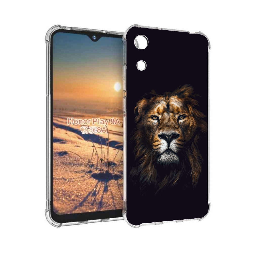 

Чехол бампер MyPads Лев-в-тени мужской для Honor 8A, Прозрачный, Tocco
