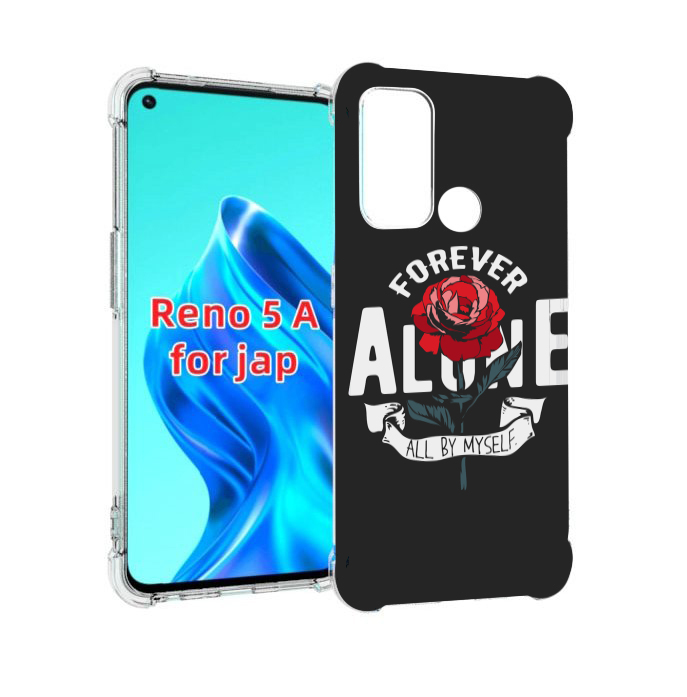 

Чехол MyPads Alone для Oppo Reno 5A, Прозрачный, Tocco