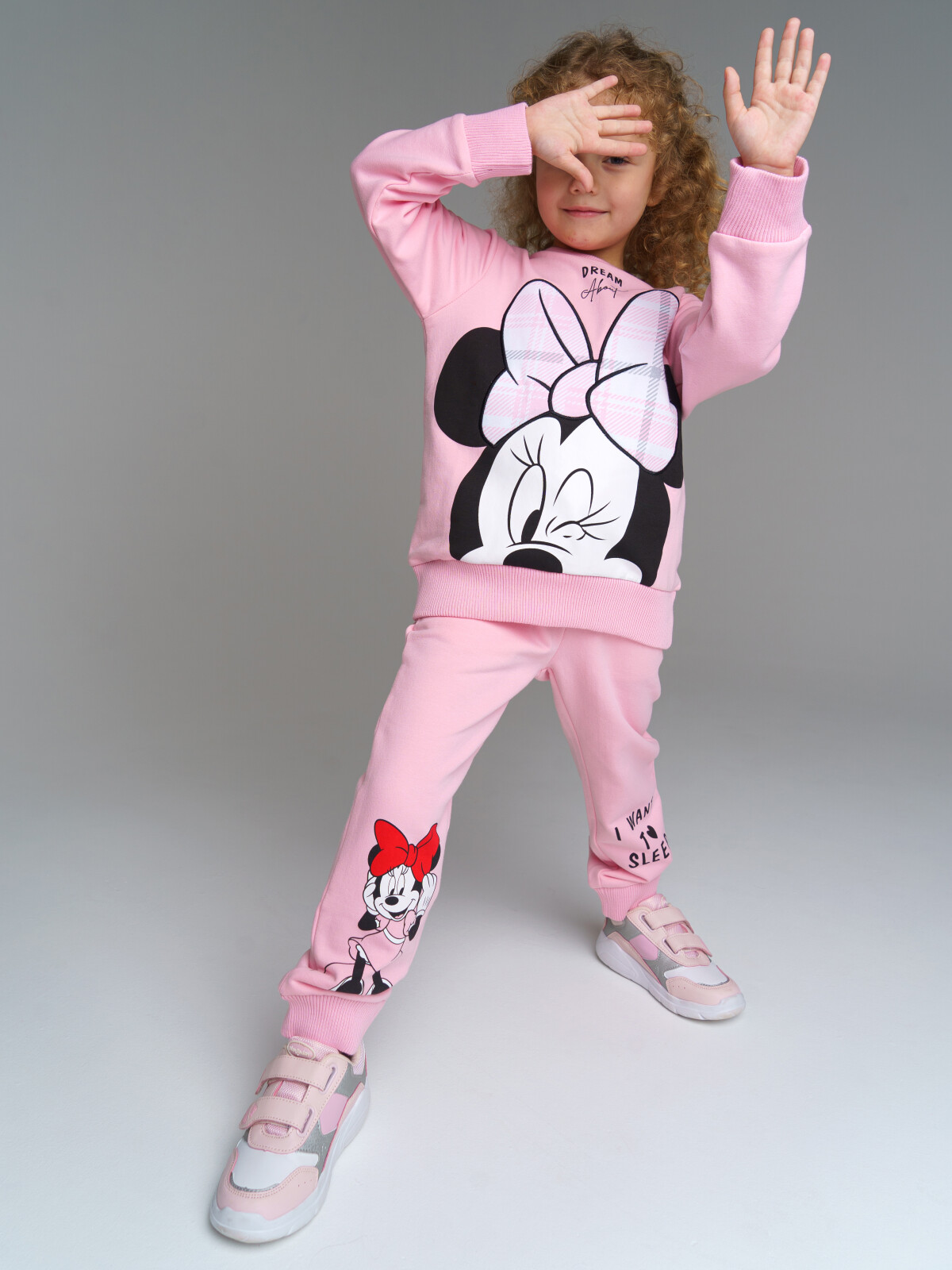 Пижама детская PlayToday Kids 32242420, светло-розовый, разноцветный, 104
