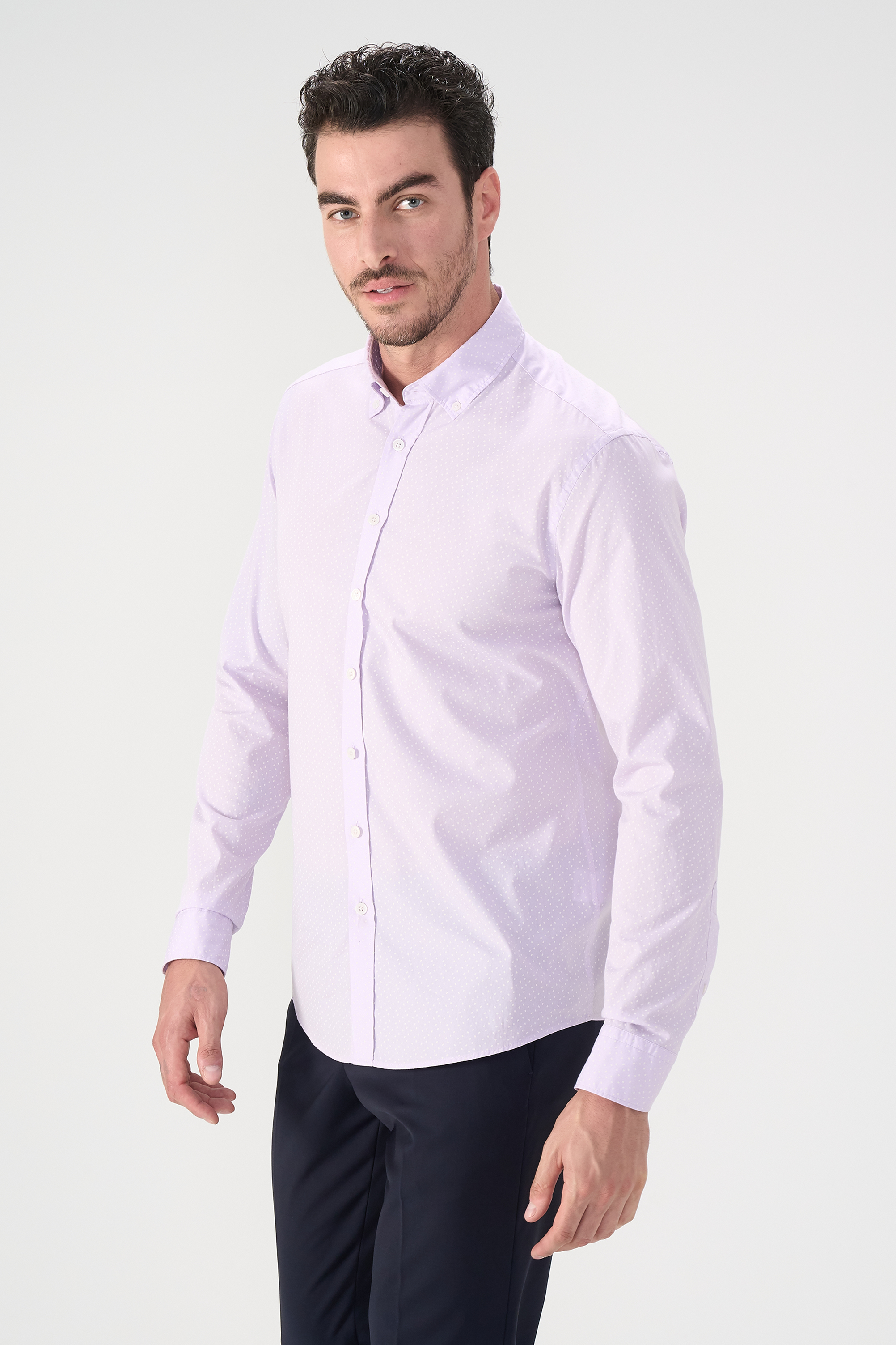 

Рубашка мужская Cacharel G051SZ0040BALI фиолетовая 40, Фиолетовый, G051SZ0040BALI