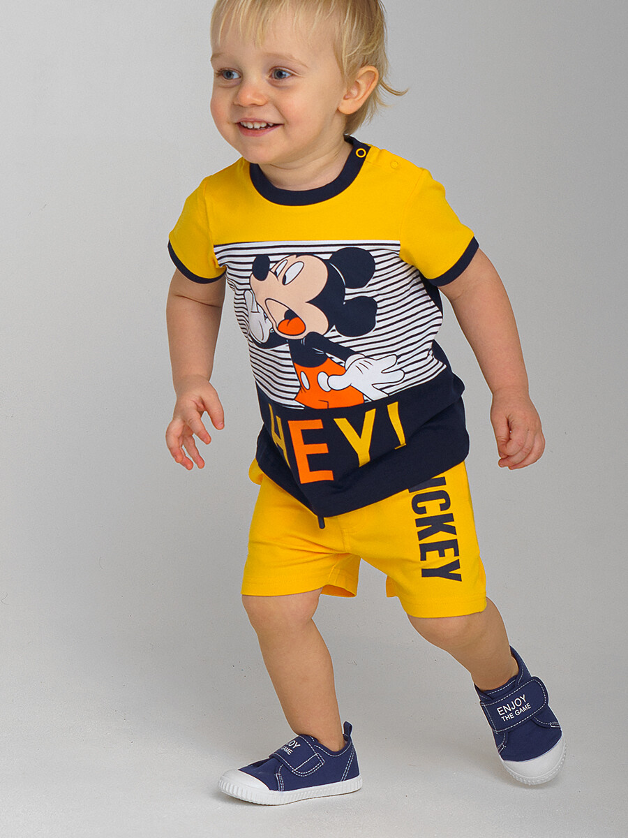 

Комплект одежды PlayToday Baby 12339006, жёлтый, тёмно-синий, 80, Желтый, 12339006