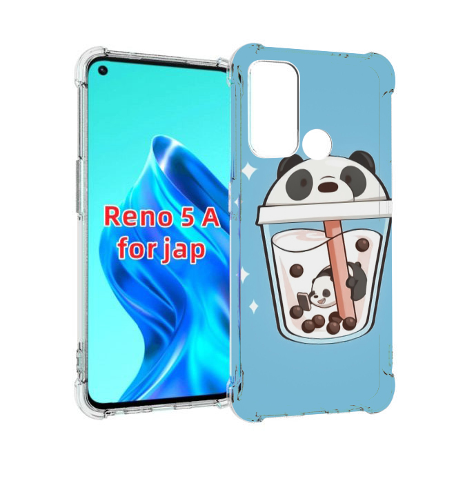 

Чехол MyPads Bubble tea для Oppo Reno 5A, Прозрачный, Tocco