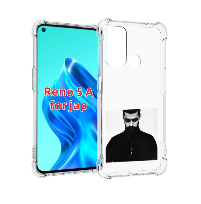 

Чехол MyPads Buster Keaton Miyagi мужской для Oppo Reno 5A, Прозрачный, Tocco