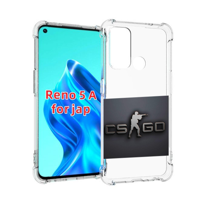 

Чехол MyPads CS go логотип мужской для Oppo Reno 5A, Прозрачный, Tocco