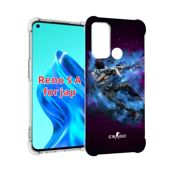 

Чехол MyPads CS-go-террорист для Oppo Reno 5A, Прозрачный, Tocco