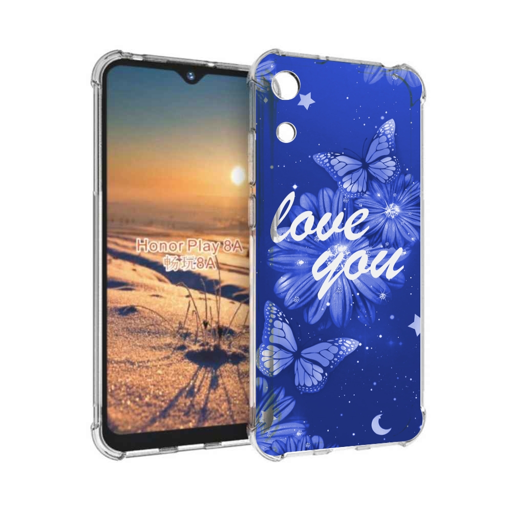 

Чехол бампер MyPads Люблю-тебя-с-бабочками для Honor 8A, Прозрачный, Tocco