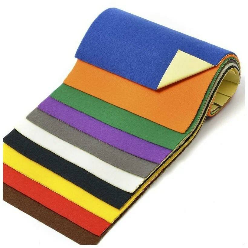 

Набор клеевого листового фетра (мягкий) IDEAL 1,8мм 20х30см уп.10 листов цв.ассорти, Разноцветный