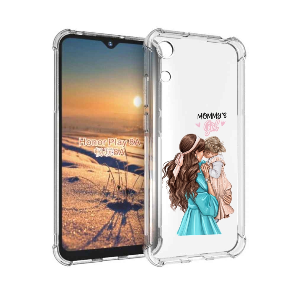 

Чехол бампер MyPads Мама-девочки женский для Honor 8A, Прозрачный, Tocco
