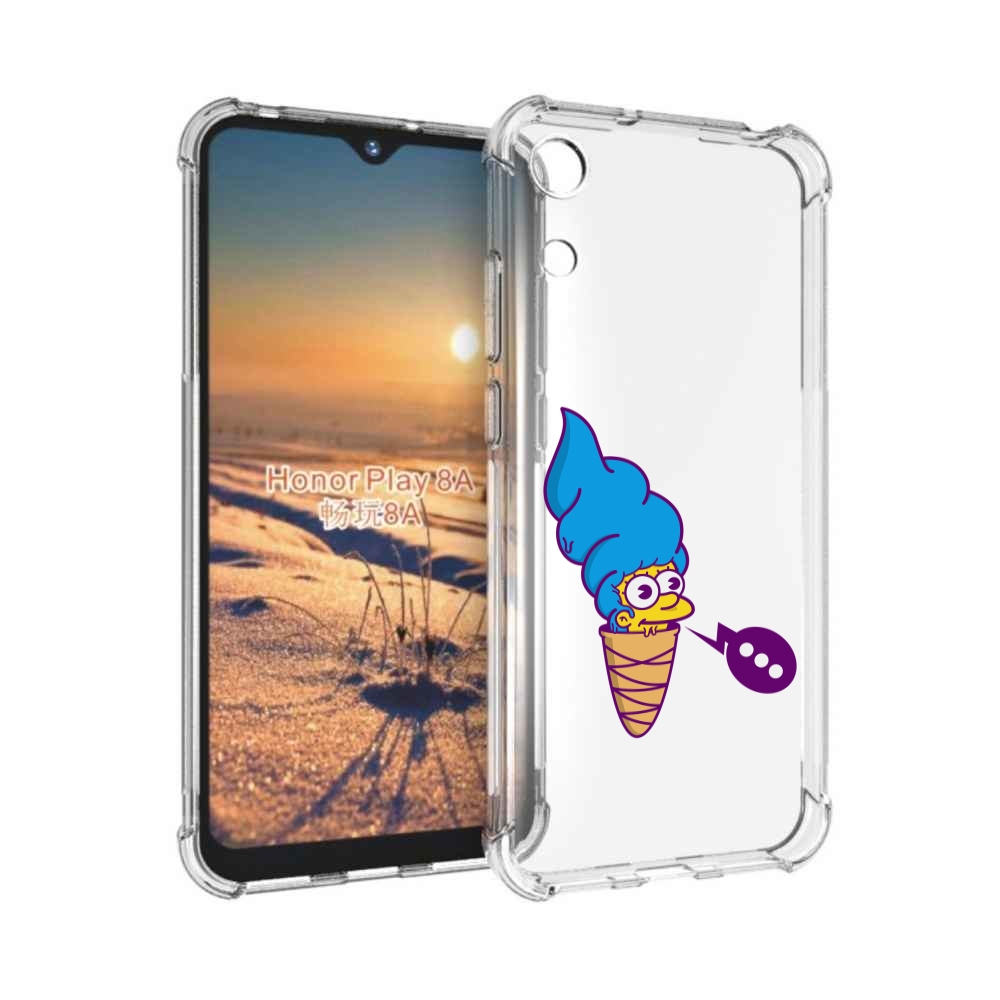 

Чехол бампер MyPads Мардж-рожок для Honor 8A, Прозрачный, Tocco