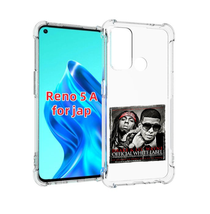 

Чехол MyPads Drake - Official White Label для Oppo Reno 5A, Прозрачный, Tocco
