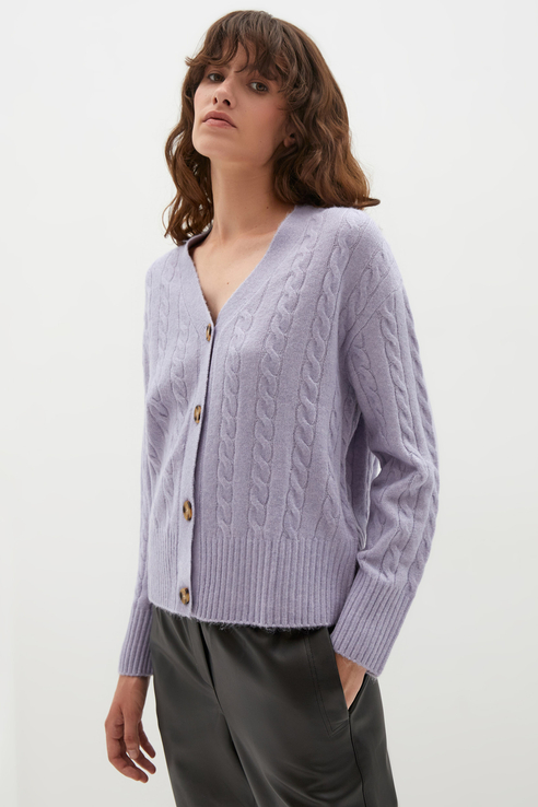 

Кардиган женский ZARINA 1329630840 фиолетовый 44 RU