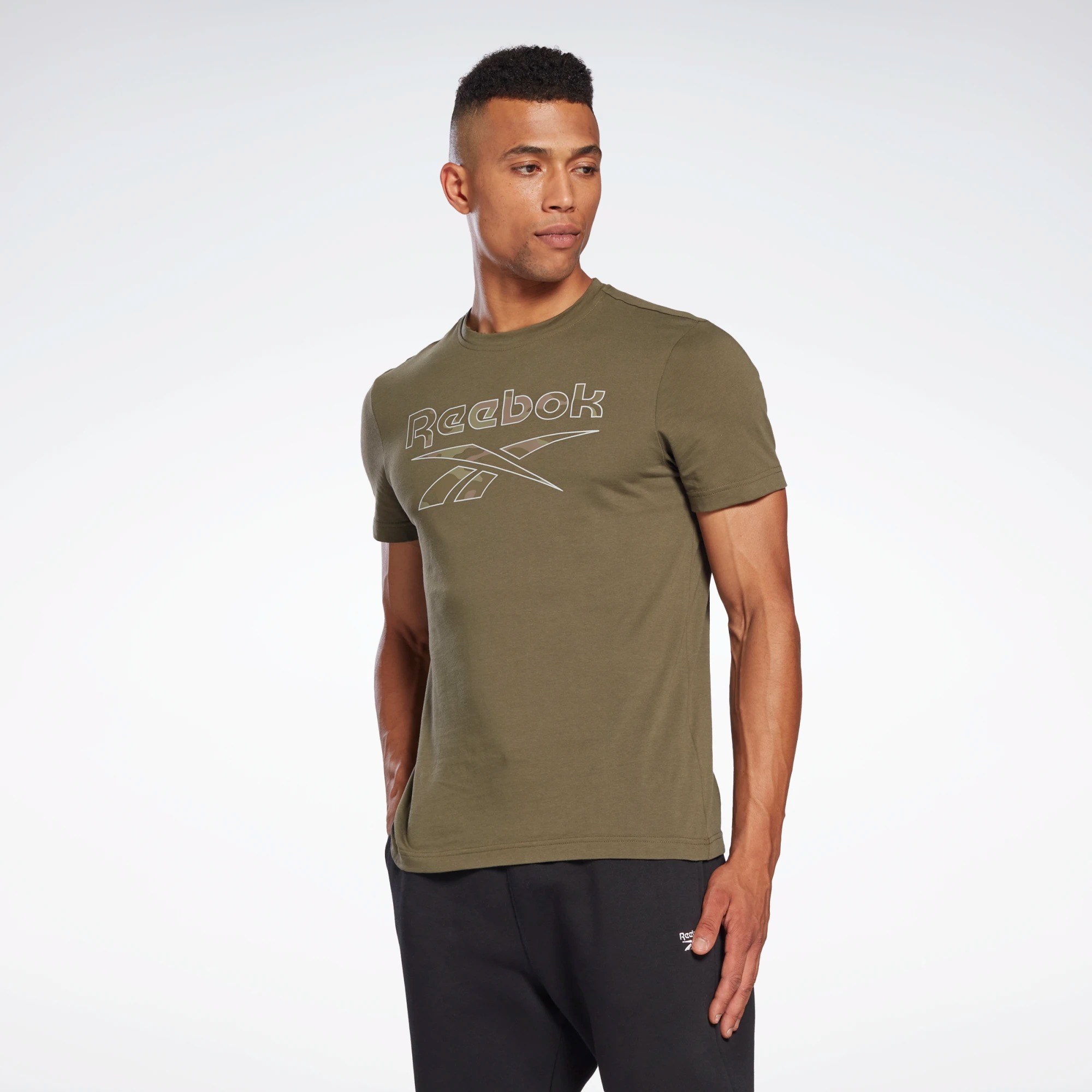 

Футболка мужская Reebok Identity Big Logo T-Shirt зеленая S, Зеленый, Identity Big Logo T-Shirt