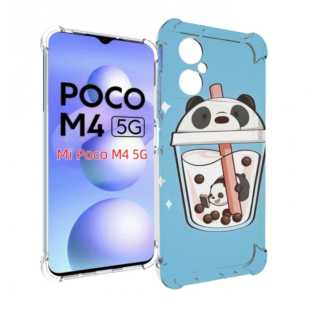 

Чехол MyPads Bubble tea для Xiaomi Poco M4 5G, Прозрачный, Tocco
