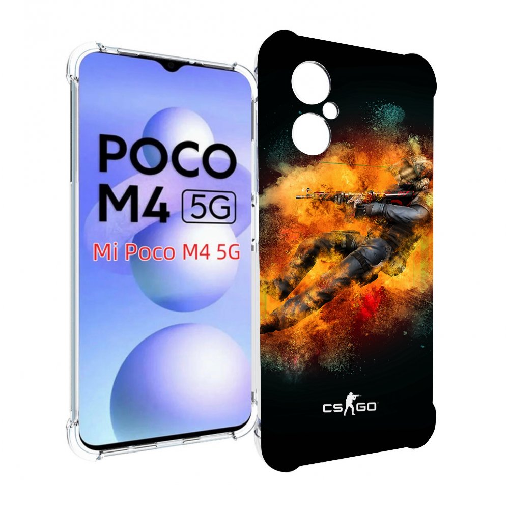 

Чехол MyPads CS-go-Контр-террорист мужской для Xiaomi Poco M4 5G, Прозрачный, Tocco