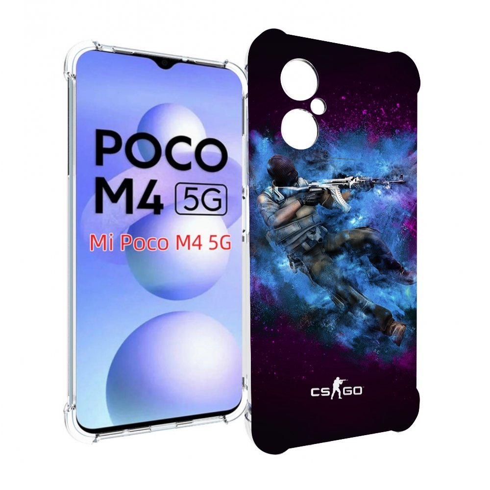 

Чехол MyPads CS-go-террорист для Xiaomi Poco M4 5G, Прозрачный, Tocco