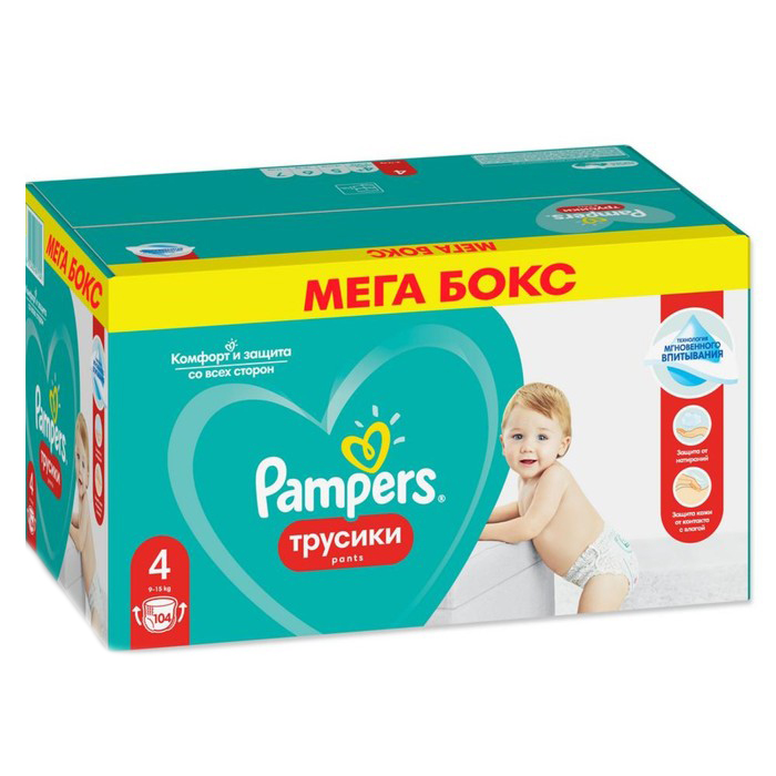 

Трусики Pampers Pants, размер 4, 104 шт.