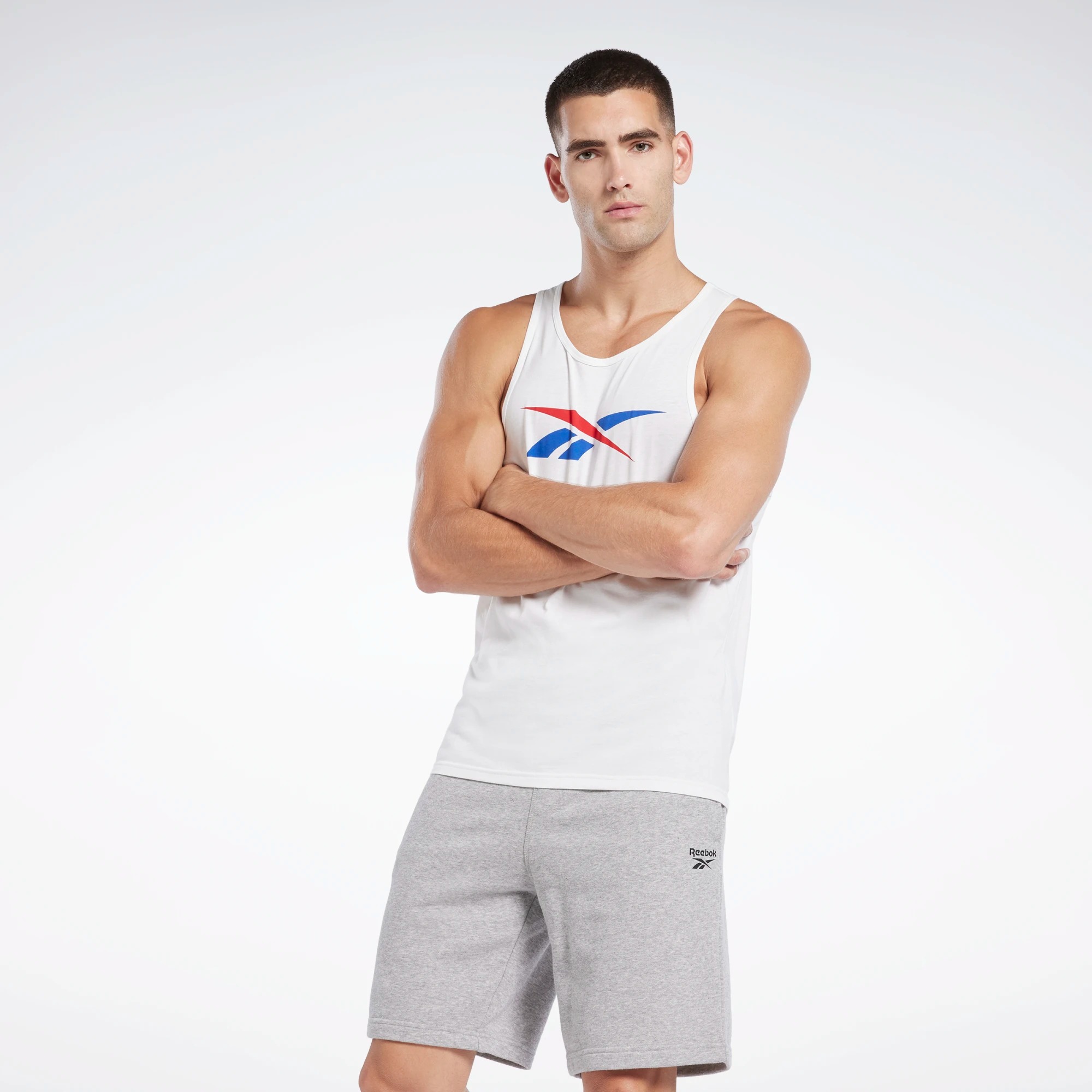 

Майка мужская Reebok Graphic Series Vector Tank Top белая M, Белый, Graphic Series Vector Tank Top