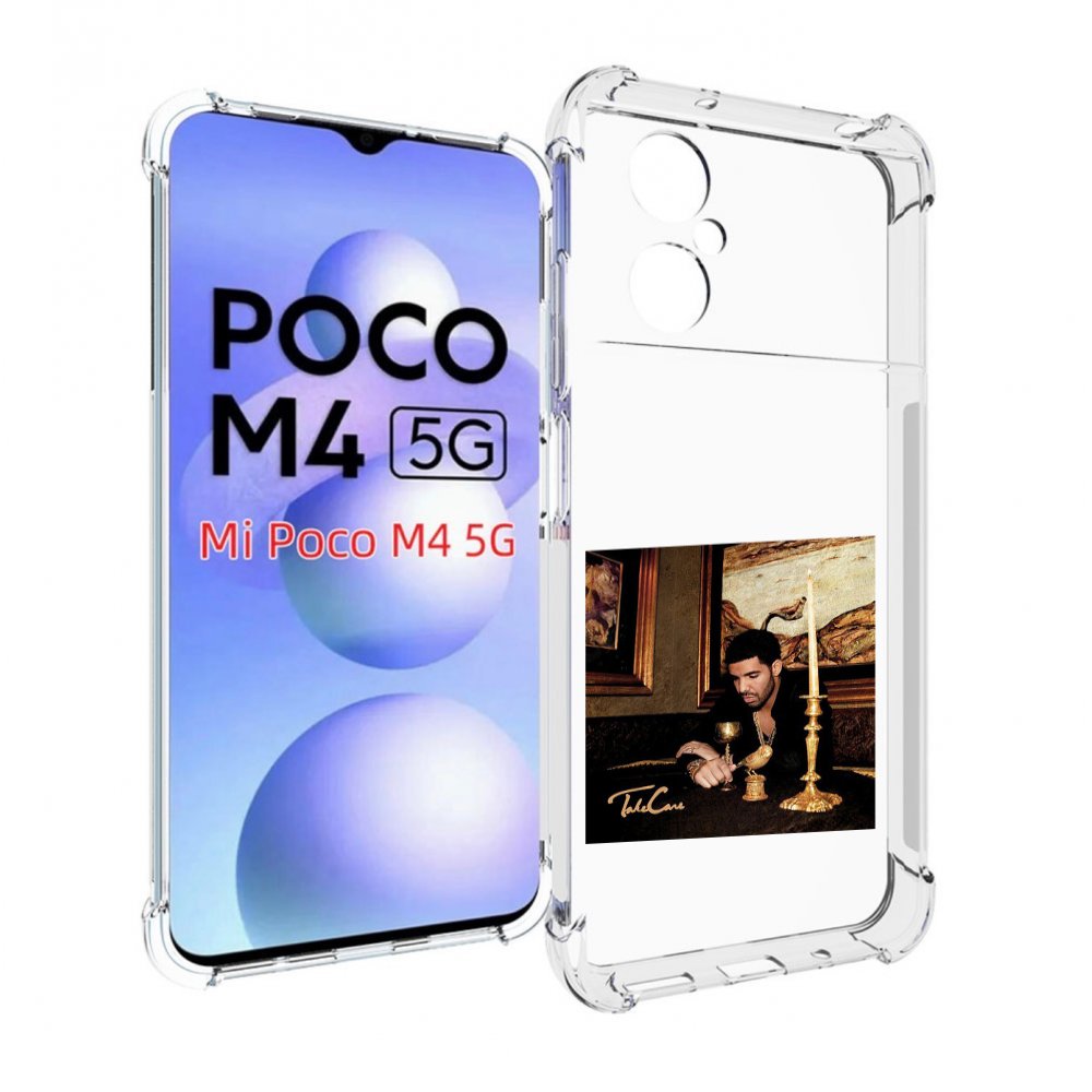 

Чехол MyPads Drake - Take Care для Xiaomi Poco M4 5G, Прозрачный, Tocco