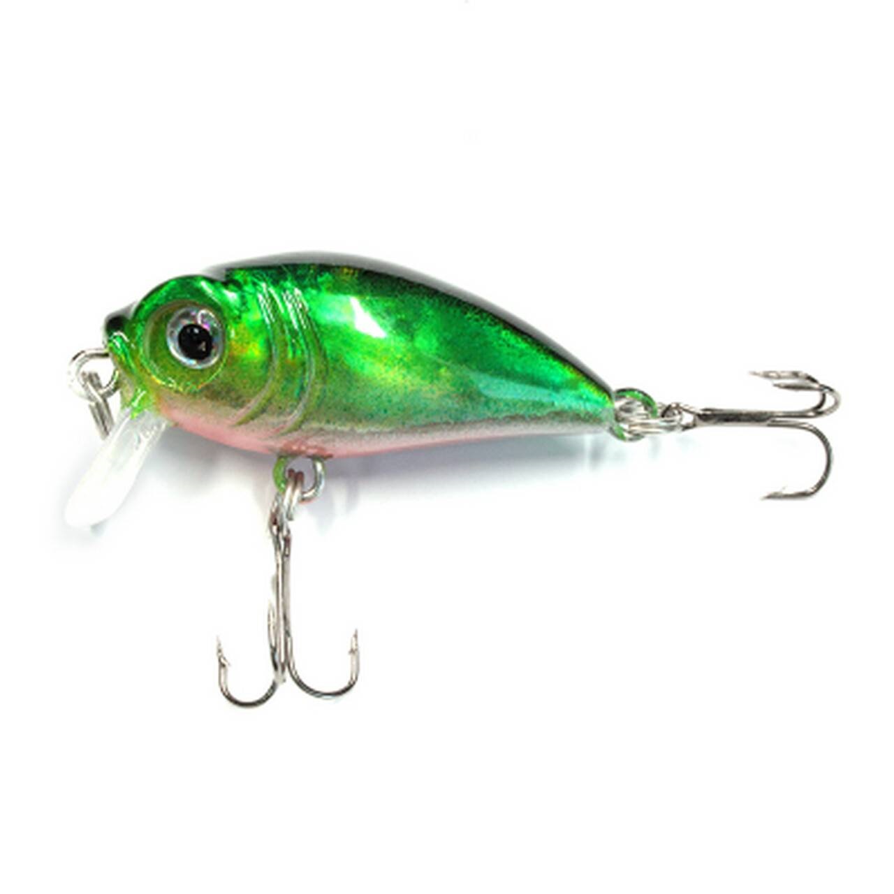 

Воблер Namazu WaterFly 2,8 г, 40 мм, 3, 1 шт., Зеленый, WaterFly
