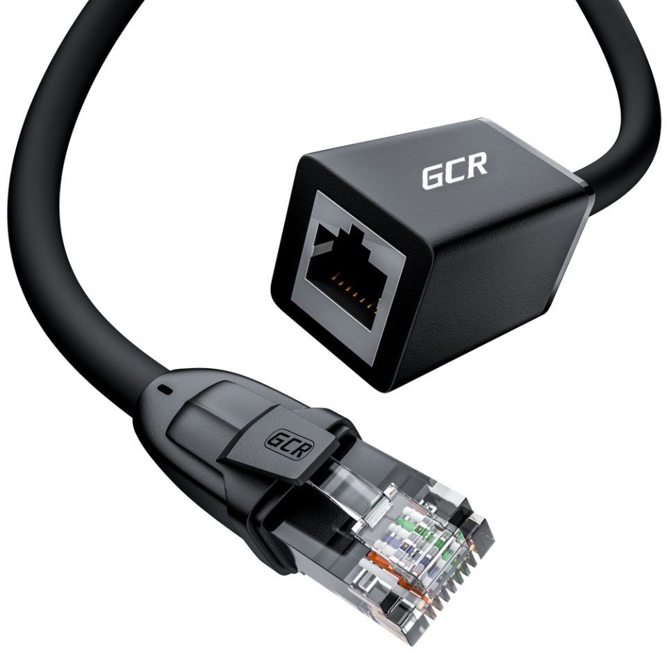 фото Кабель gcr rj45-rj45 m-f 2м (gcr-52650)