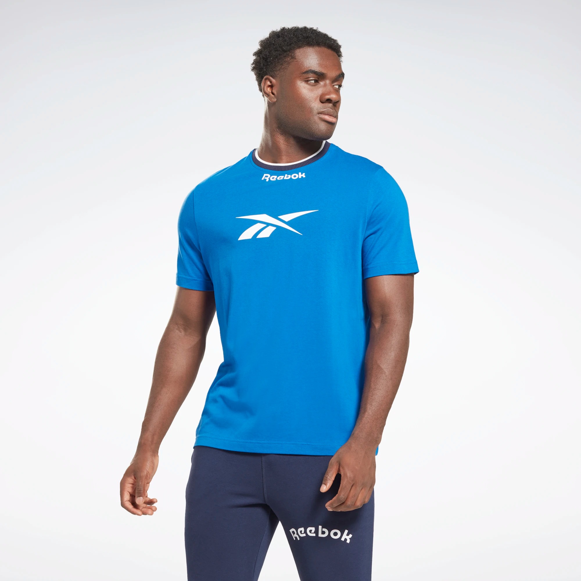 

Футболка мужская Reebok Identity Arch Logo T-Shirt синяя 2XL, Identity Arch Logo T-Shirt
