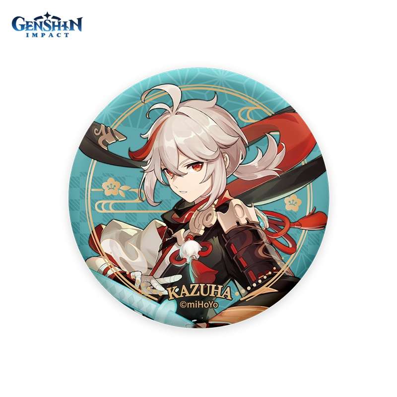 Значок Genshin Impact GEN115 Inazuma Character Can Badge Kaedehara Kazuha 7,5 см