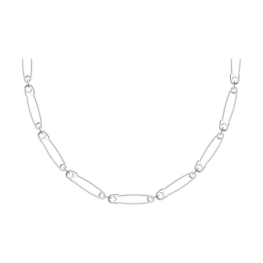 

Колье из серебра с фианитом 40 см SKLV 94070501, 94070501