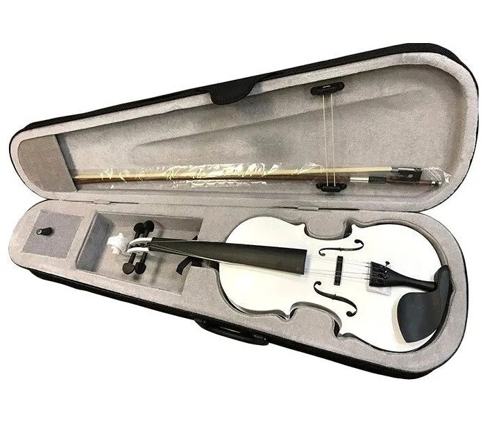 Brahner Bvc-370/miv 4/4 - Скрипка окрашенная цвет - Слоновая Кость металлик, (комплект - к