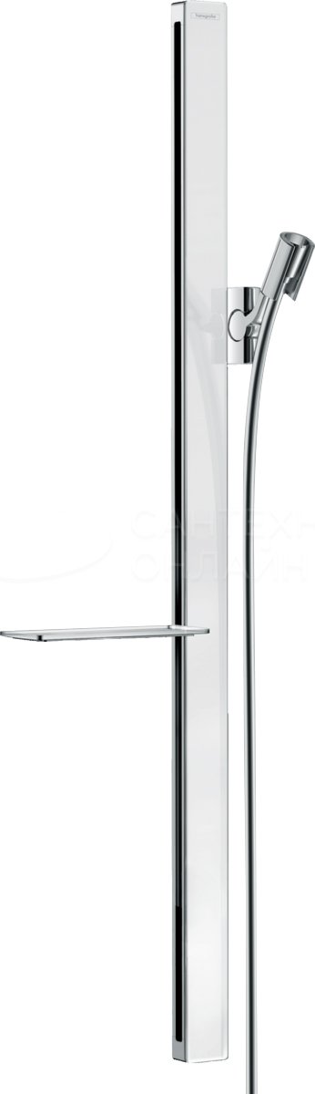 фото Душевая штанга hansgrohe unica 27640400 хром белый