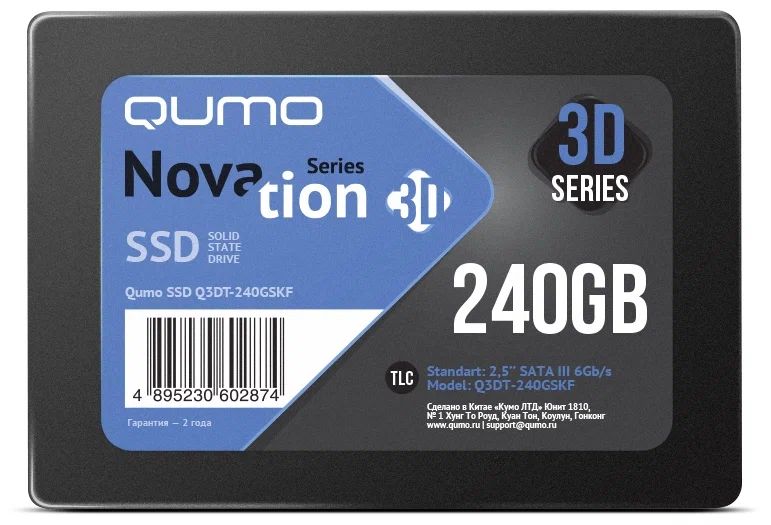 

SSD накопитель QUMO Novation 2.5" 240 ГБ (Q3DT-240GSKF)