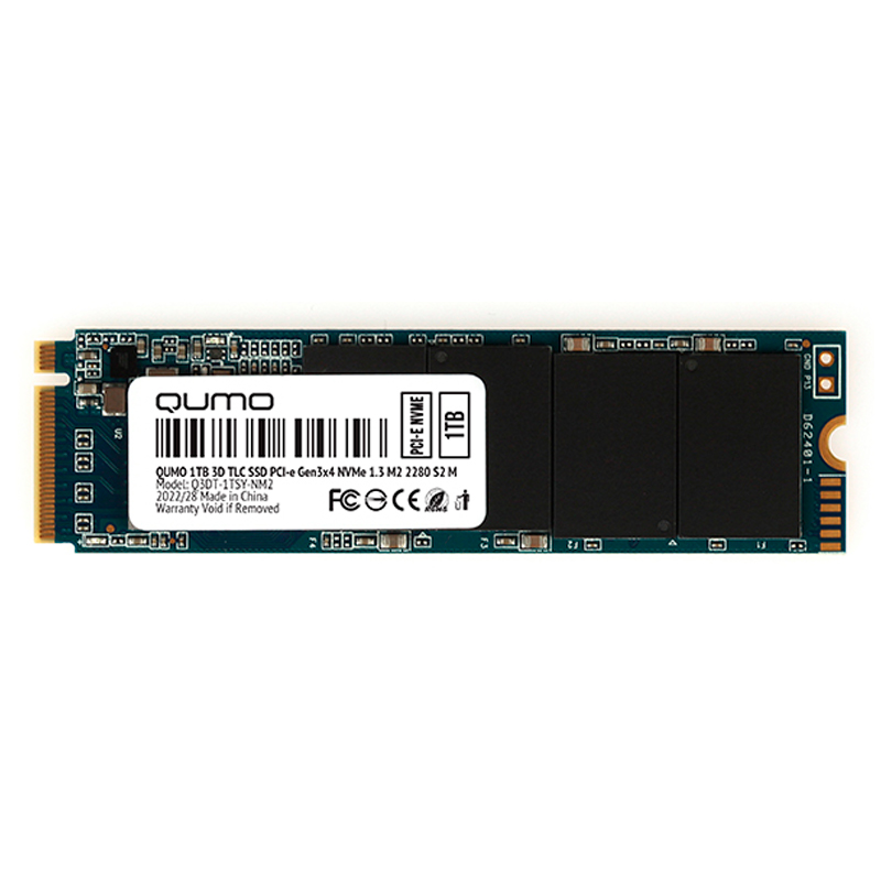 

Qumo накопитель QUMO M.2 SSD 1TB QM Novation Q3DT-1TSY-NM2