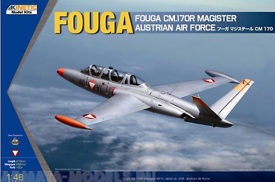 K48059 Fouga CM.170R Magister Austrian Air Force