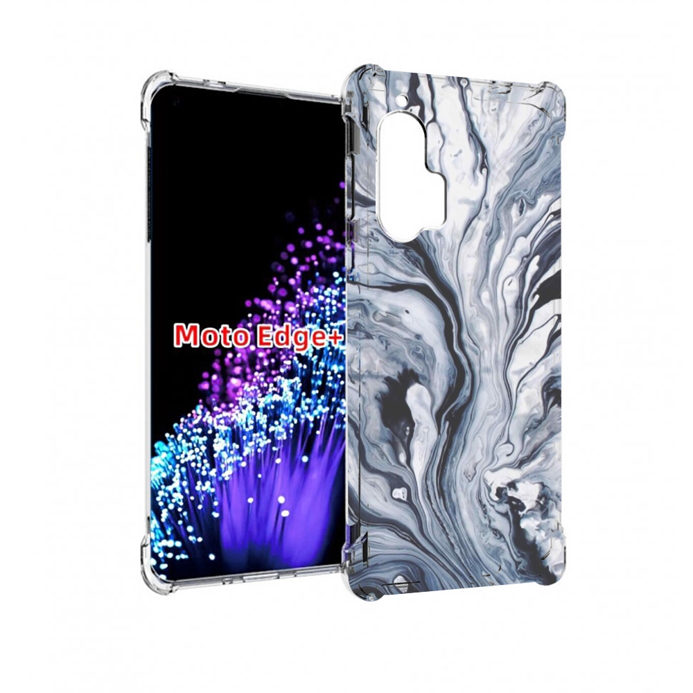 

Чехол MyPads серая краска для Motorola Edge+ Plus, Прозрачный, Tocco