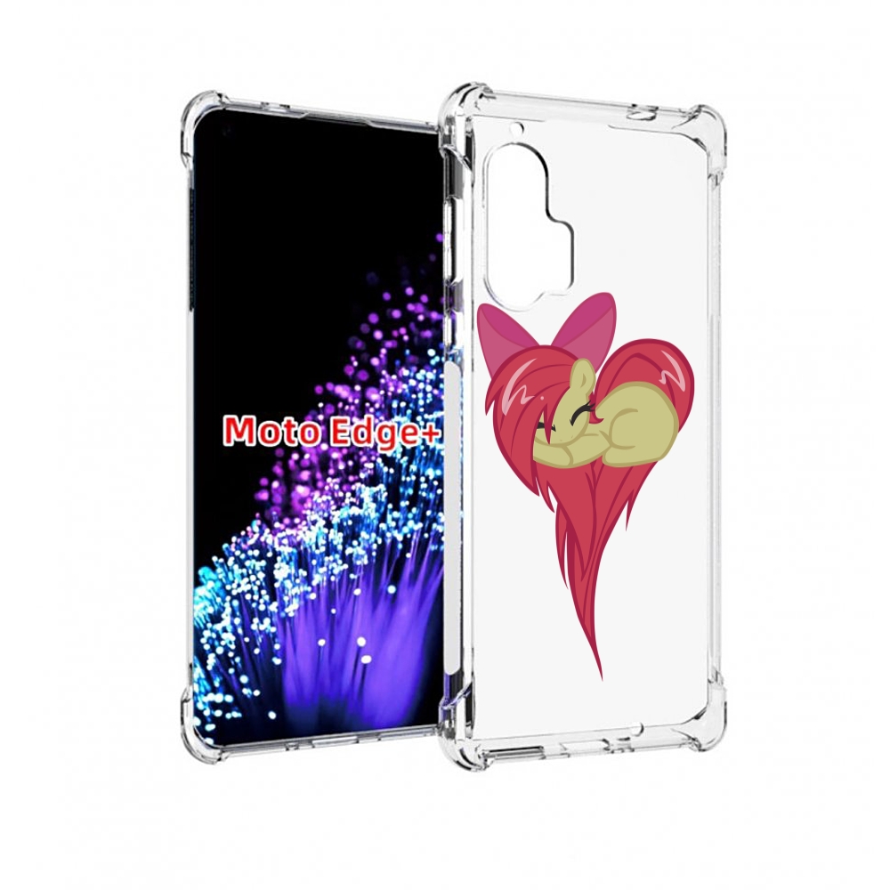 

Чехол MyPads сердце-из-пони для Motorola Edge+ Plus, Прозрачный, Tocco