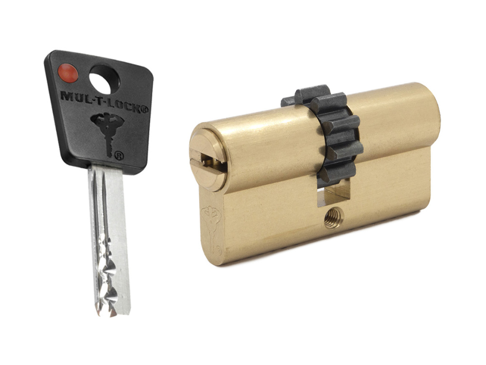 

Цилиндр Mul-t-lock 7x7 ключ-ключ (размер 33х33 мм) - Латунь, Шестеренка, Золотистый