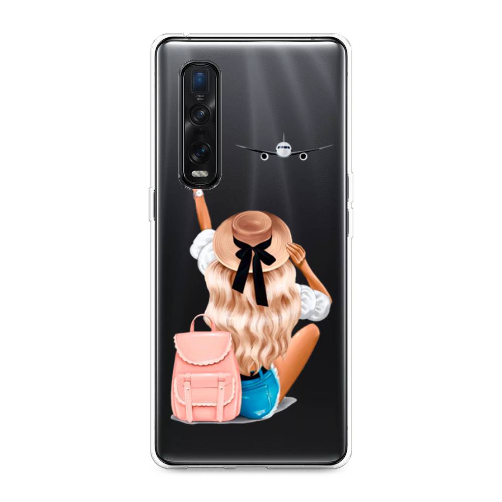 

Чехол Awog на Oppo Find X2 Pro "Автостопом самолетом", Разноцветный, 253350-7