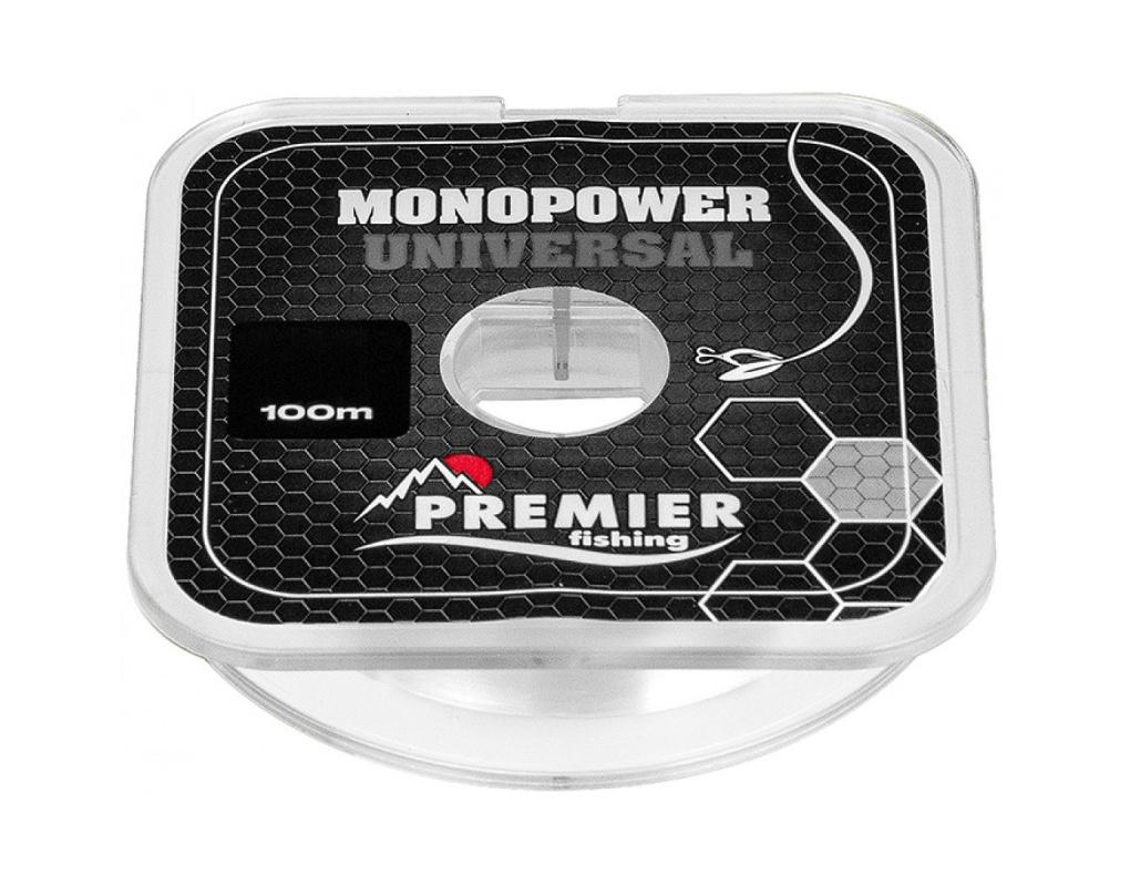 Леска монофильная Premier Fishing Monopower Universal 0,28 мм, 100 м, 7,2 кг, clear