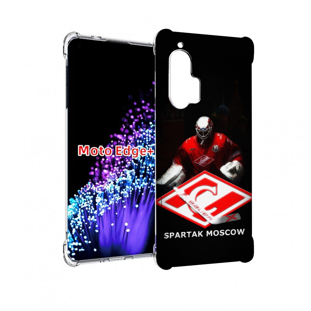 

Чехол MyPads спартак хоккеи мужской для Motorola Edge+ Plus, Прозрачный, Tocco
