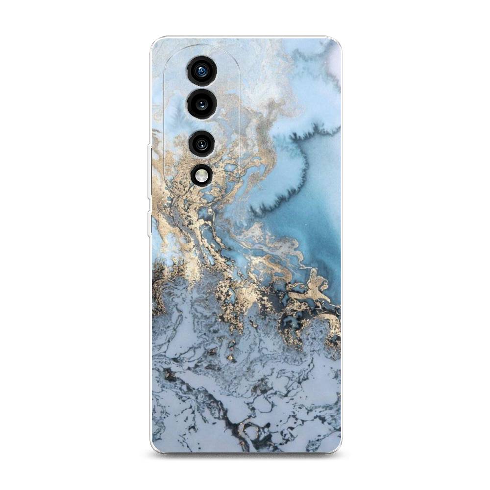 

Силиконовый чехол "Морозная лавина синяя" на Honor 70 Pro, 6108350-3