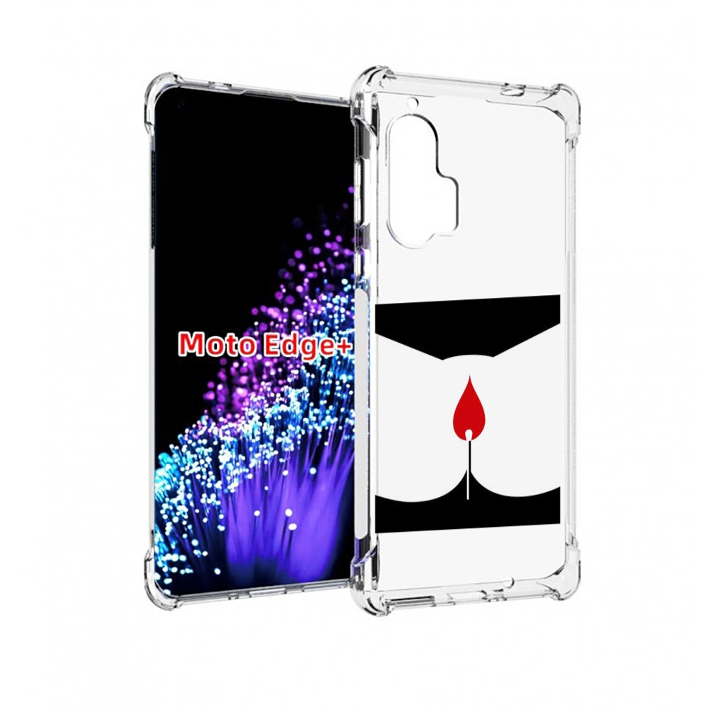

Чехол MyPads спичка горит для Motorola Edge+ Plus, Прозрачный, Tocco