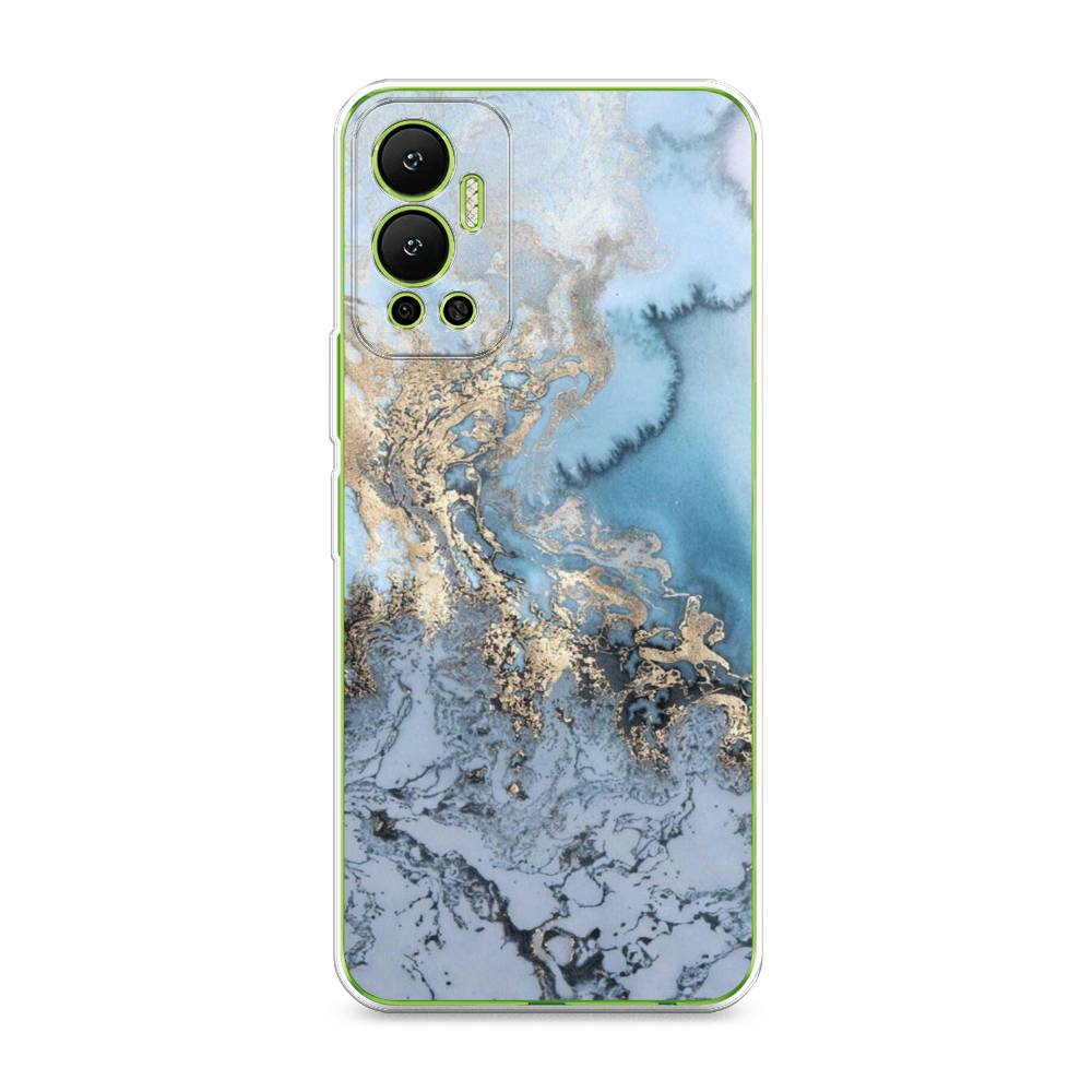 

Чехол Awog на Infinix Hot 12 "Морозная лавина синяя", Разноцветный, 3101350-3