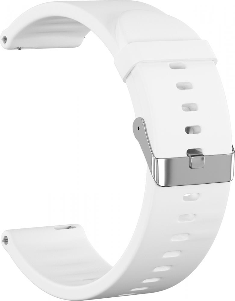 

Ремешок силиконовый GSMIN Blum 22 для Samsung Galaxy Watch3 45мм (Белый), Blum 22 для Samsung Galaxy Watch3 45мм