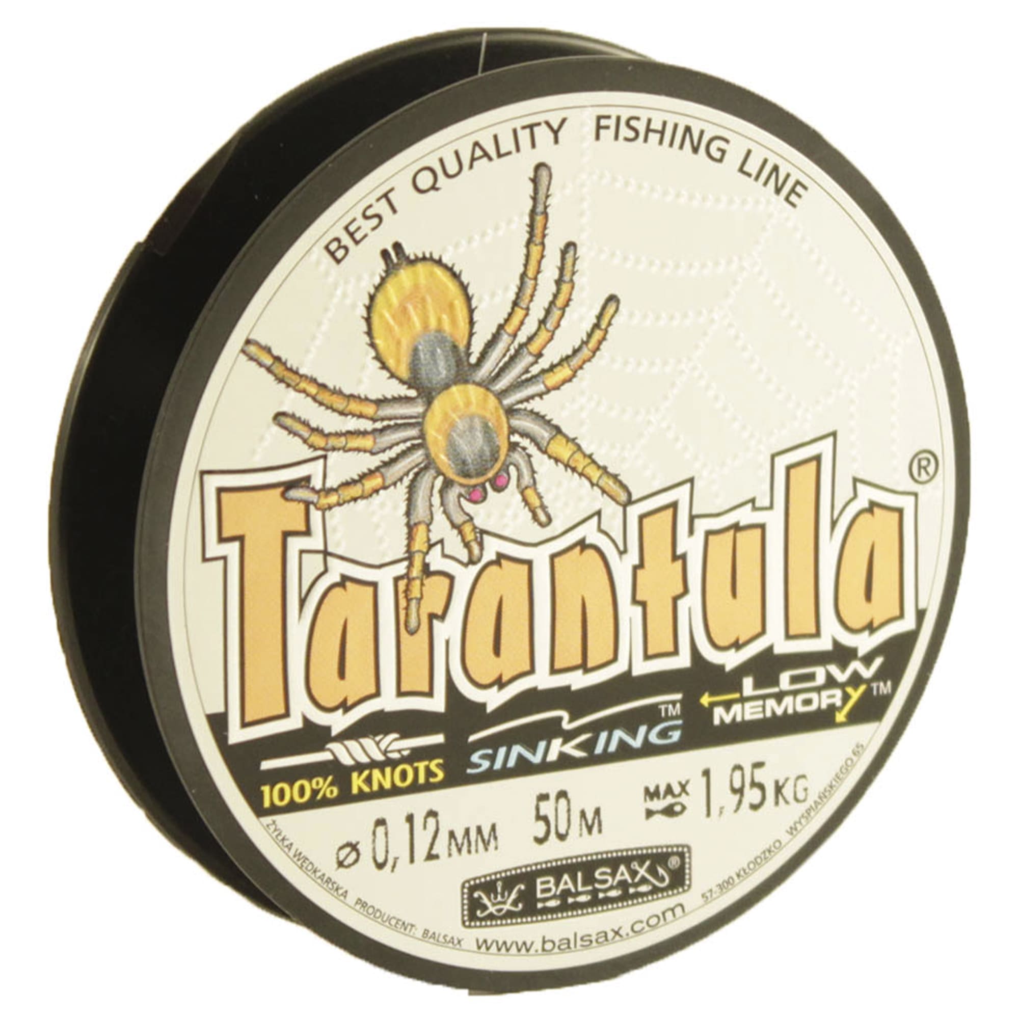 Леска монофильная Balsax Tarantula Box 0,4 мм, 100 м, 17,5 кг, spider grey