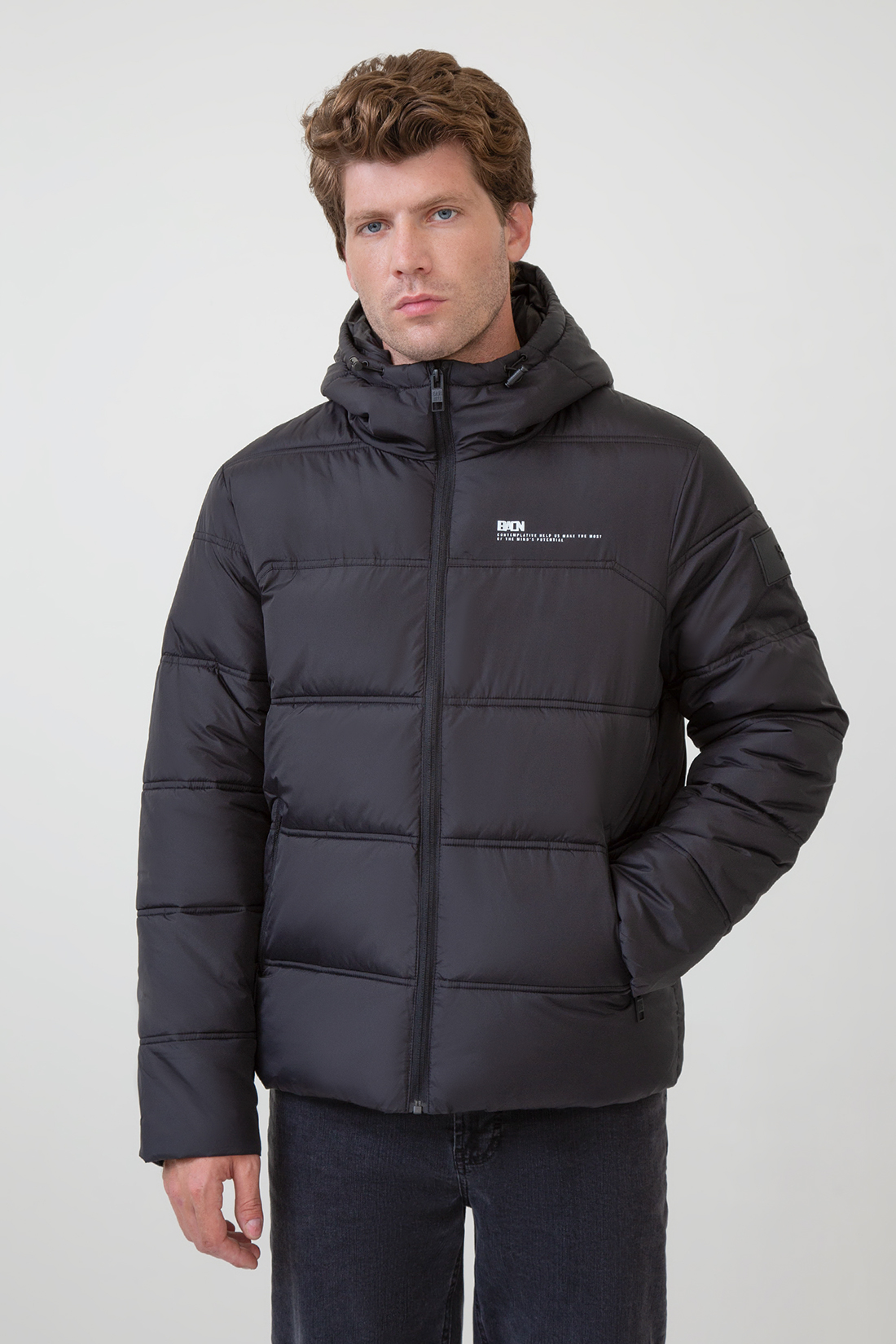 

Зимняя куртка мужская Baon B5423512 черная XXL, Черный, B5423512