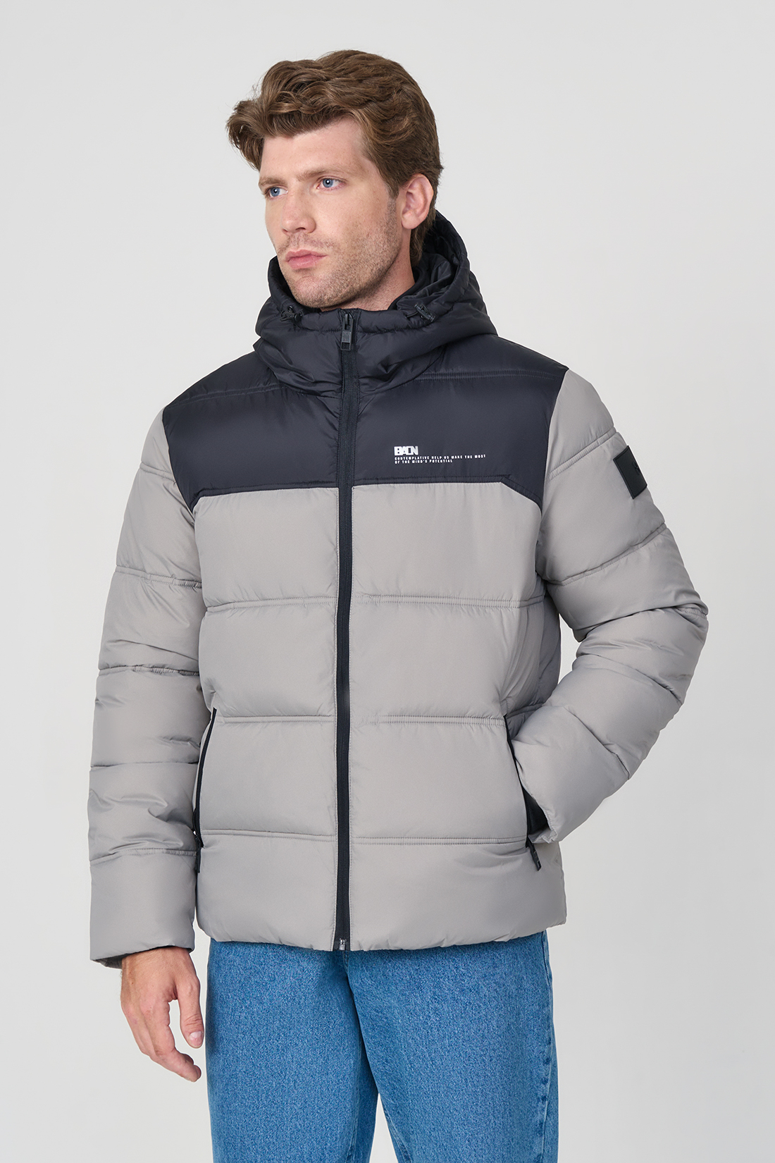 

Зимняя куртка мужская Baon B5423512 белая XXL, Белый, B5423512