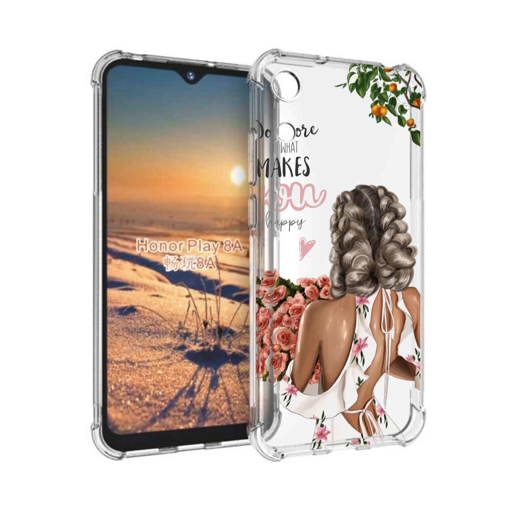 

Чехол бампер MyPads Мелочи-делают-тебя-счастливой для Honor 8A, Прозрачный, Tocco