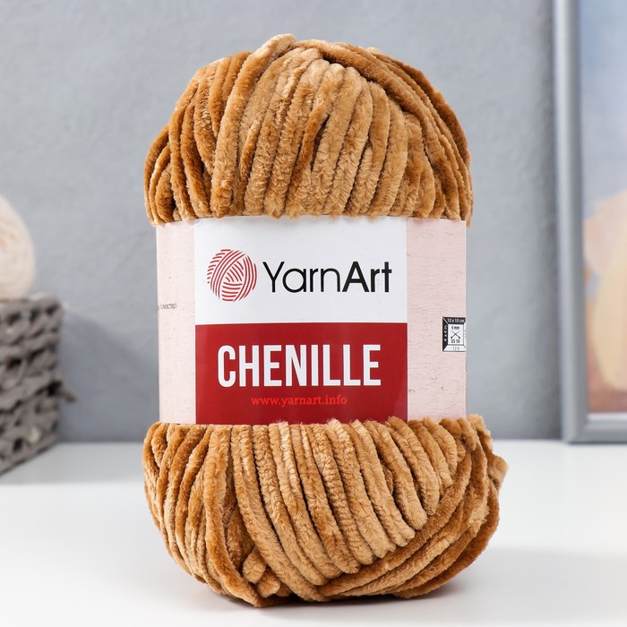 

Пряжа Chenille 100% микрополиэстер 90м/100гр (565 коричневый)