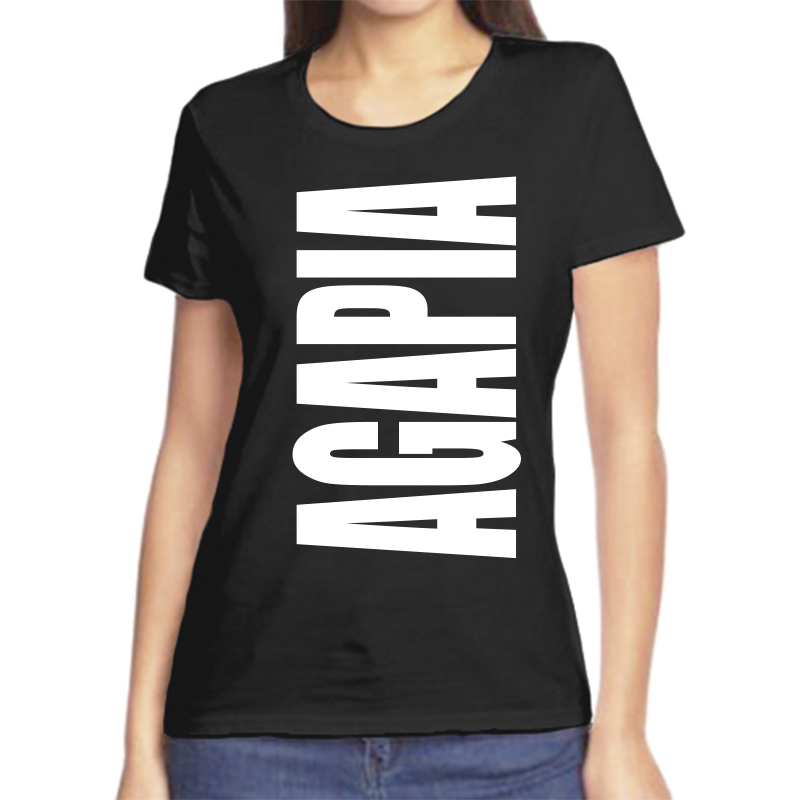 

Футболка женская черная 48 р-р агапия, Черный, fzh_agapia
