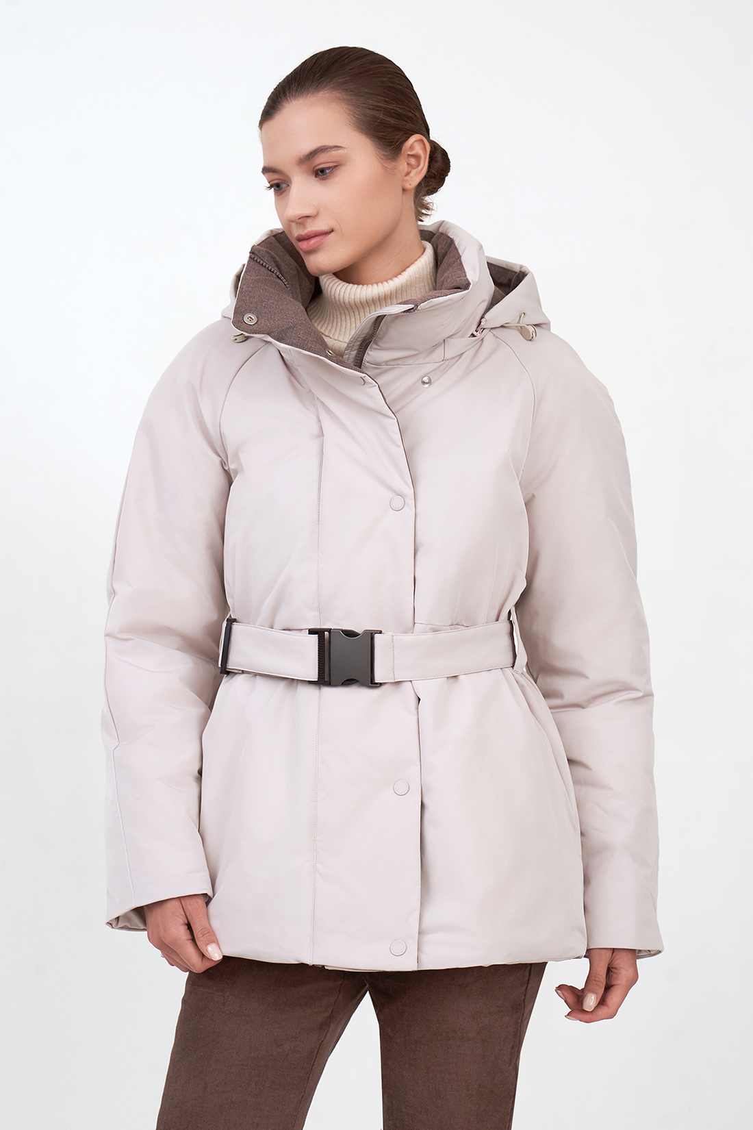 

Пуховик женский Baon B0023524 серый XXL, B0023524